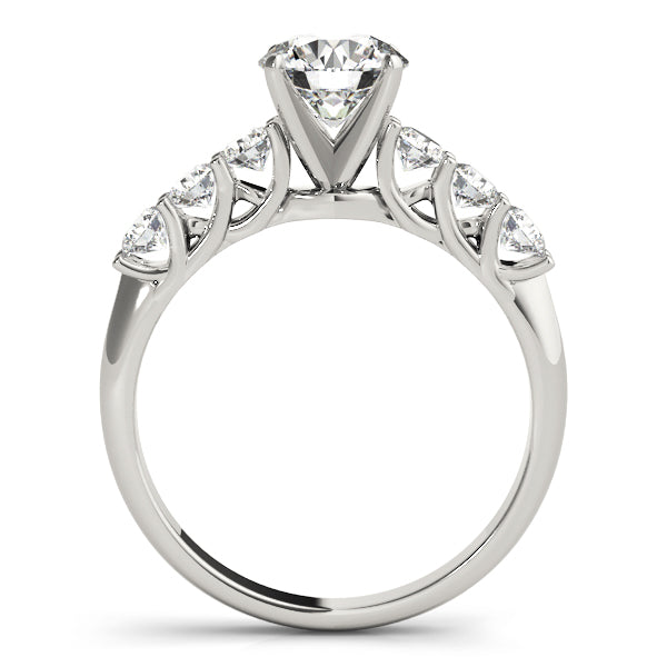 Single Row Trellis Engagement Ring