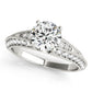 Multirow Milgrain Engagement Ring