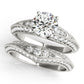 Multirow Milgrain Engagement Ring