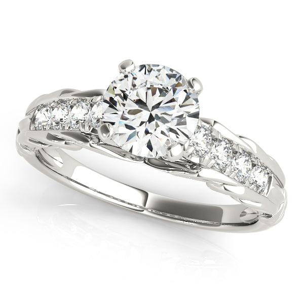 ENGAGEMENT RINGS SINGLE ROW PRONG
