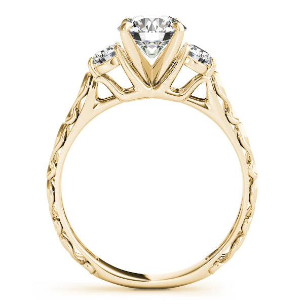 Vintage-Inspired 3-Stone Engagement Ring