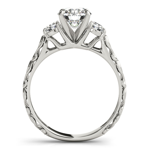 Vintage-Inspired 3-Stone Engagement Ring