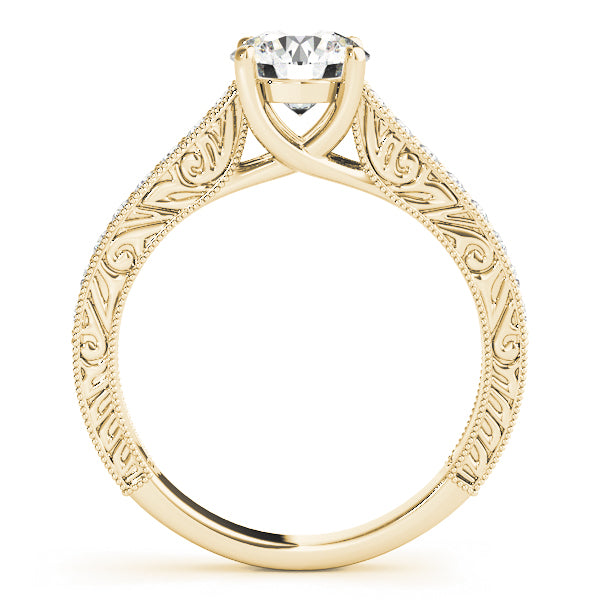Vintage-Inspired Milgrain Trellis Engagement Ring