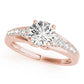 Single Row Prong Set Engagement Ring