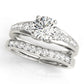 Single Row Prong Set Engagement Ring