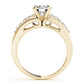 Single Row Prong Set Engagement Ring