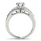 Single Row Prong Set Engagement Ring