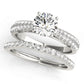 Round 2-Row Pavé Engagement Ring