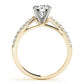 Round 2-Row Pavé Engagement Ring