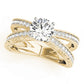 Multirow Milgrained Engagement Ring