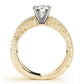 Multirow Milgrained Engagement Ring