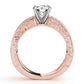 Multirow Milgrained Engagement Ring