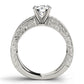 Multirow Milgrained Engagement Ring
