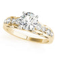 Single Row Prong Set Engagement Rings