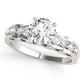 Single Row Prong Set Engagement Rings
