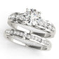 Single Row Prong Set Engagement Rings