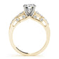 Single Row Prong Set Engagement Rings