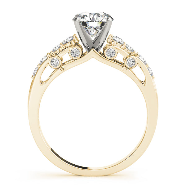 Single Row Prong Set Engagement Rings