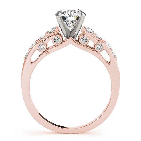 Single Row Prong Set Engagement Rings