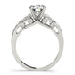 Single Row Prong Set Engagement Rings