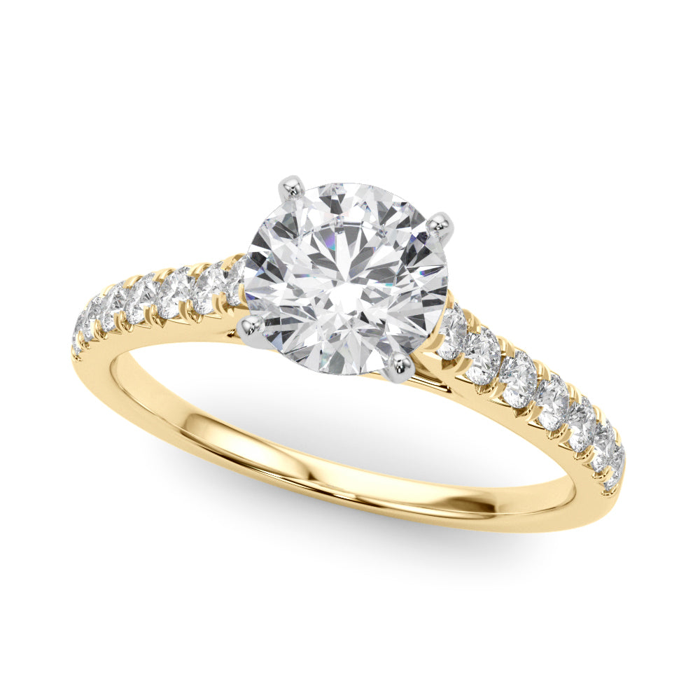 Cathedral Split-Prong Engagement Ring
