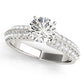 Vintage-Inspired Multirow Engagement Ring