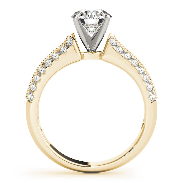 Vintage-Inspired Multirow Engagement Ring