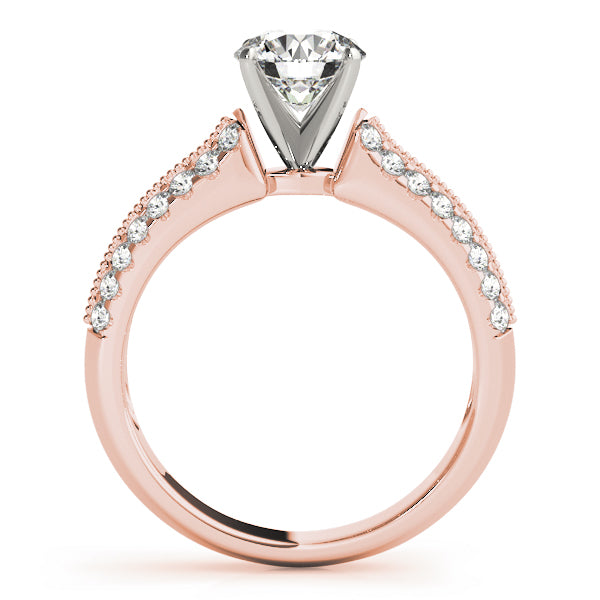 Vintage-Inspired Multirow Engagement Ring