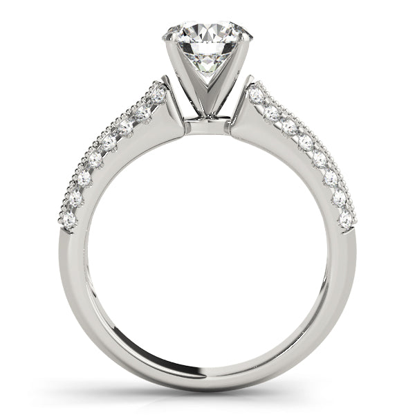 Vintage-Inspired Multirow Engagement Ring