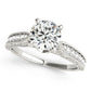 Antique Engraved Filigree Milgrain Engagement Rings