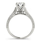 Antique Engraved Filigree Milgrain Engagement Rings