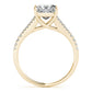 Double Row Split Shank Trellis Engagement Ring