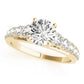 Graduating Trellis Round Engagement Ring