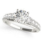 Graduating Trellis Round Engagement Ring