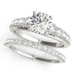 Graduating Trellis Round Engagement Ring