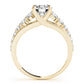 Graduating Trellis Round Engagement Ring