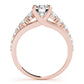 Graduating Trellis Round Engagement Ring