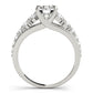 Graduating Trellis Round Engagement Ring