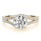 Bypass Split Shank Engagement Rings
