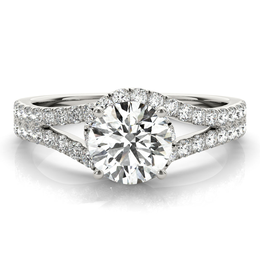 Bypass Split Shank Engagement Rings