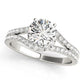 Bypass Split Shank Engagement Rings