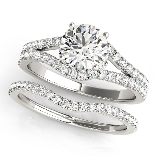Bypass Split Shank Engagement Rings