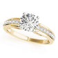 Single Row Prong Set Engagement Ring