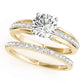 Single Row Prong Set Engagement Ring