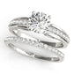 Single Row Prong Set Engagement Ring
