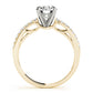 Single Row Prong Set Engagement Ring