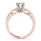 Single Row Prong Set Engagement Ring