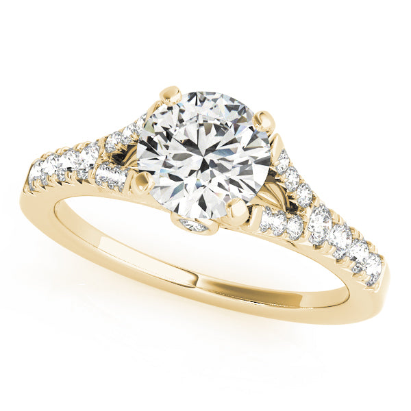 Split Shank Prong Set Engagement Ring