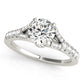 Split Shank Prong Set Engagement Ring