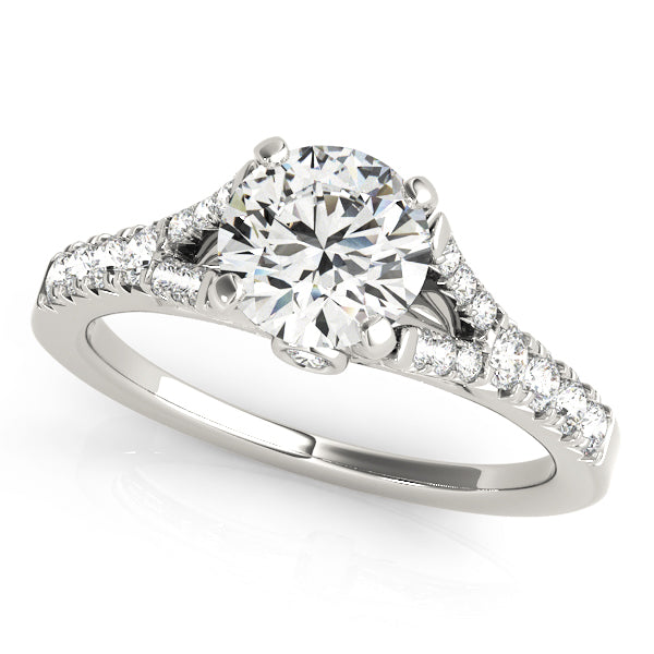 Split Shank Prong Set Engagement Ring